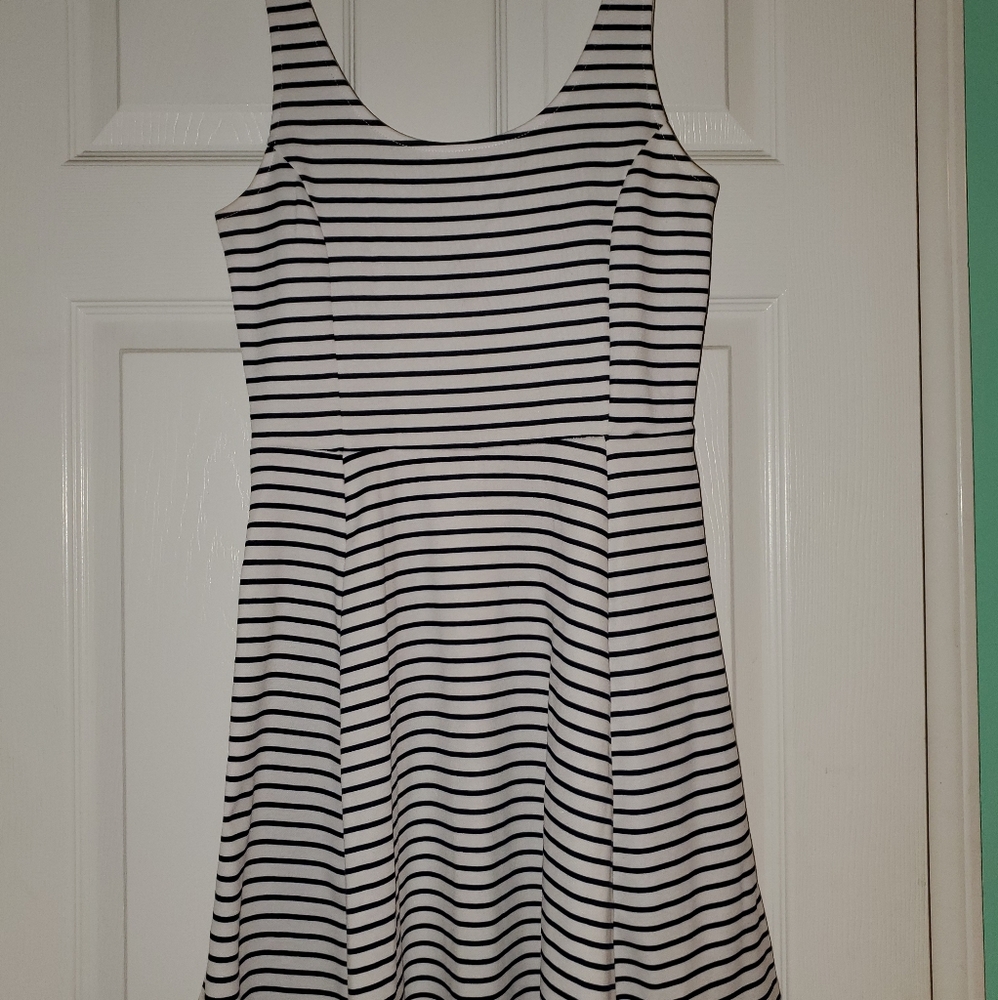 Black & White Striped Dress